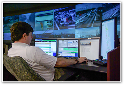 The RTMC is a high-tech facility that monitors traffic and is a key component in our project traffic control plans.