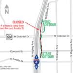 Eastbound I-4 Entrance Ramp from Amelia Street Closing for Three Days